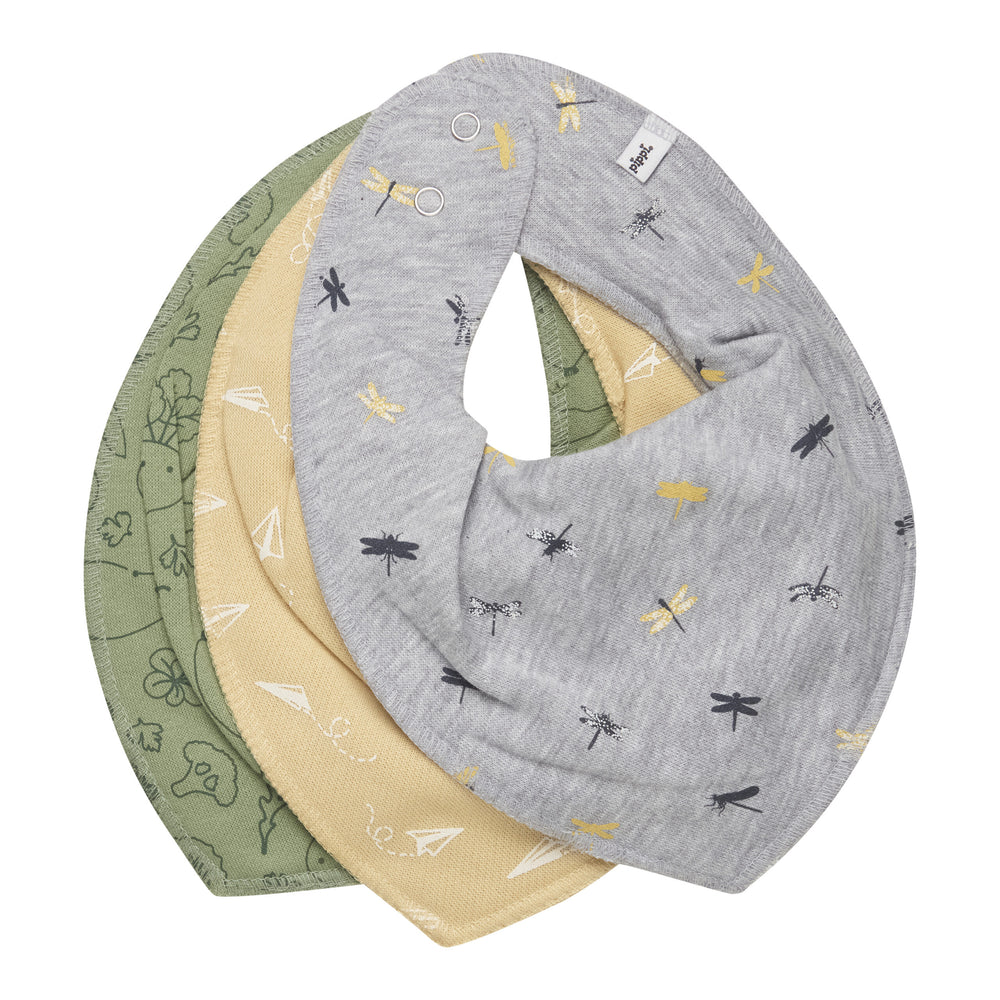 Pippi sall/ilapõll, 3 pakk, dry green