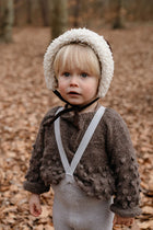 Silly Silas Teddy traksidega retro soojad sukkpüksid, pearl grey