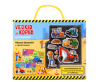 Veokid ja kopad. Kleepsukohver
