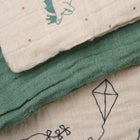 Pippi musliinrätid, 6tk pakis, deep lichen green