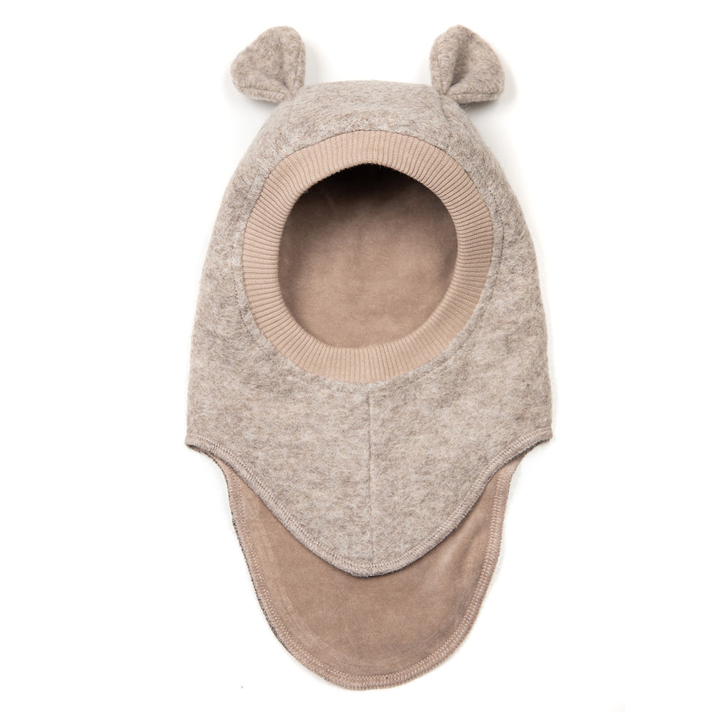HUTTEliHUT Ears vanutatud villast tuukrimüts, Camel Melange