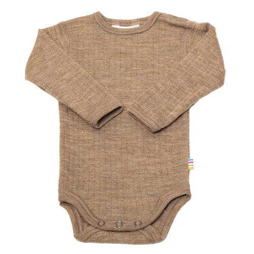 Joha Special Edition, meriinovillane pika varrukaga body, beige