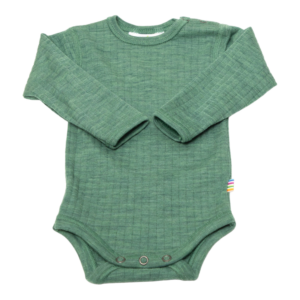 Joha Special Edition, meriinovillane pika varrukaga body, green