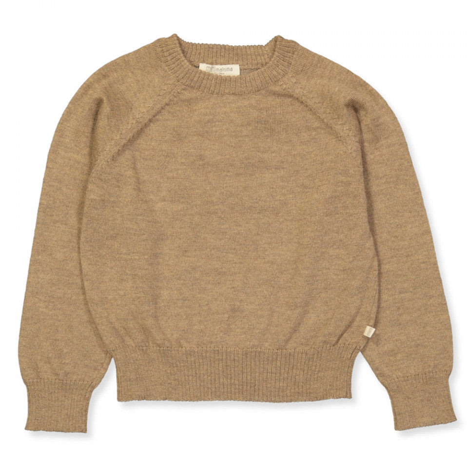 Minimalisma meriinovillane kampsun Delmar 6-10y, walnut