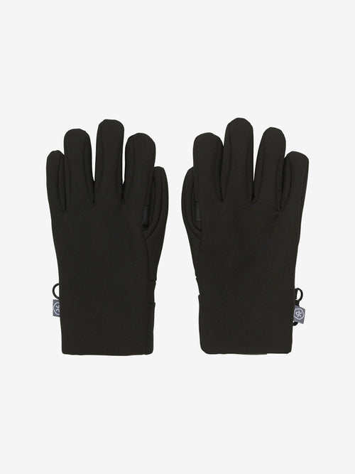 COLOR KIDS softshell sõrmikud, black