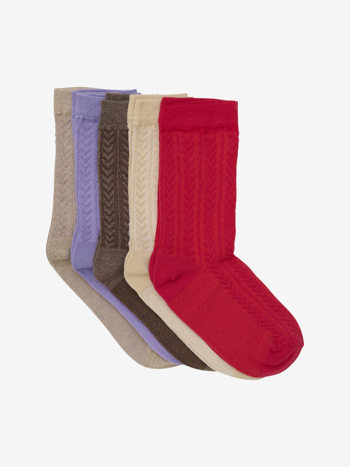 Minymo puuvillased sokid (5 paari), red
