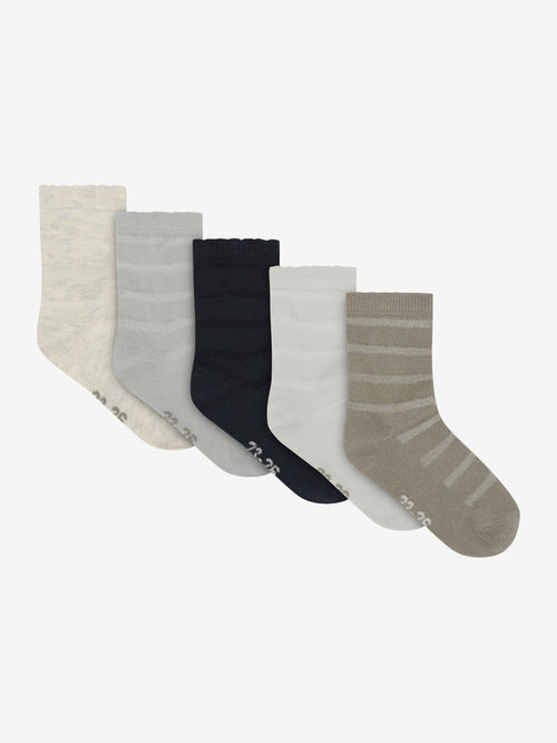 Minymo puuvillased sokid (5 paari), night gray