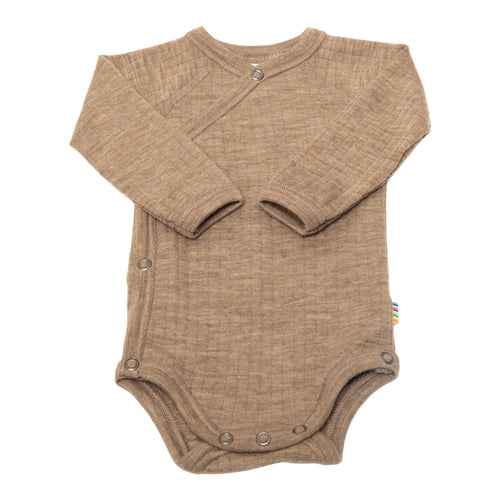 Joha Special Edition, meriinovillane pika varrukaga hõlmikbody, beige