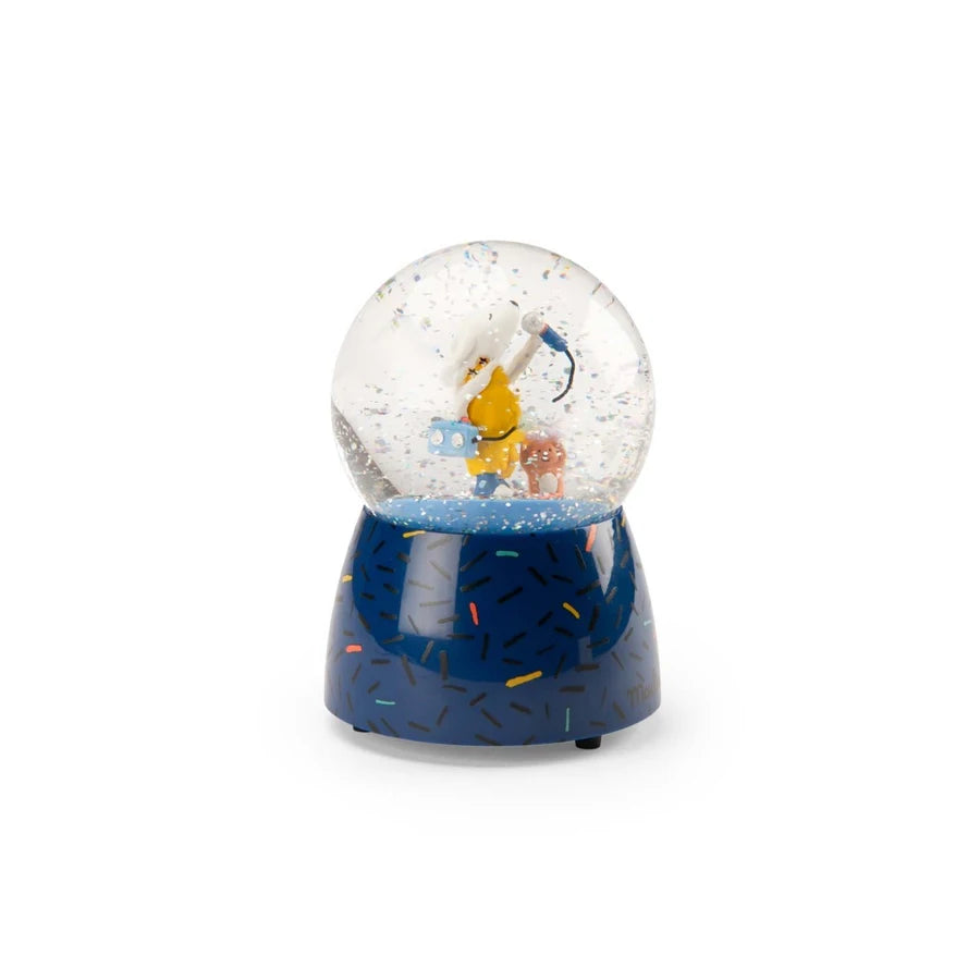 Moulin Roty Musical snow globe Puce & Pilou