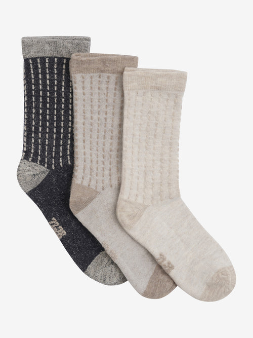 Minymo bambusviskoosi ja villa sokid 3 pakk, dark navy