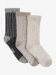 Minymo bambusviskoosi ja villa sokid 3 pakk, dark navy