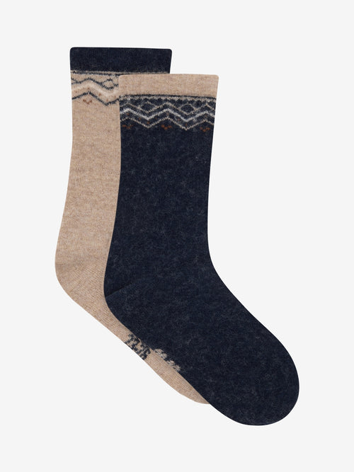 Minymo bambusviskoosi ja villa sokid 2 pakk, dark navy