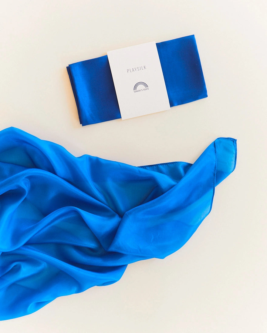 Sarah's Silks ühevärviline mängusiid, royal blue