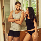 Boody Singlet( maika ), light grey marl