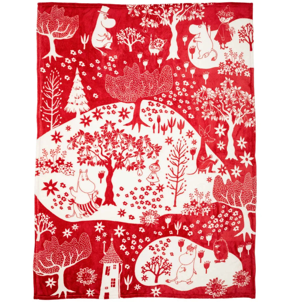 Martinex Muumi Park fliistekk, red