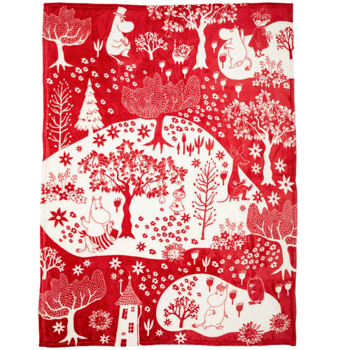Martinex Muumi Park fliistekk, red