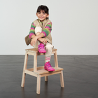 Affenzahn Lowboot Knit Happy, flamingo