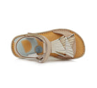 D.D.Step nahast lahtised sandaalid, cream