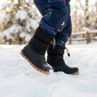 Rayve Snowstorm laste barefoot-talvesaapad, Black/Brown