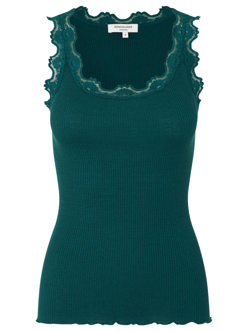 Rosemunde Iconic siidist särgik, dark teal
