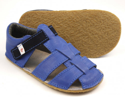 EF Barefoot nahast sandaalid, royal blue