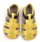 EF barefoot nahast sandaalid, Kollane