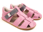 EF Barefoot nahast sandaalid, heleroosa