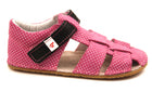 EF Barefoot nahast sandaalid, tumeroosa