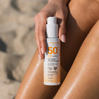 ALPHANOVA Organic Sun Sensitiv+ lõhnavaba orgaaniline päikesekaitsesprei SPF 50+ tundlikule ja reaktiivsele nahale, 100 g