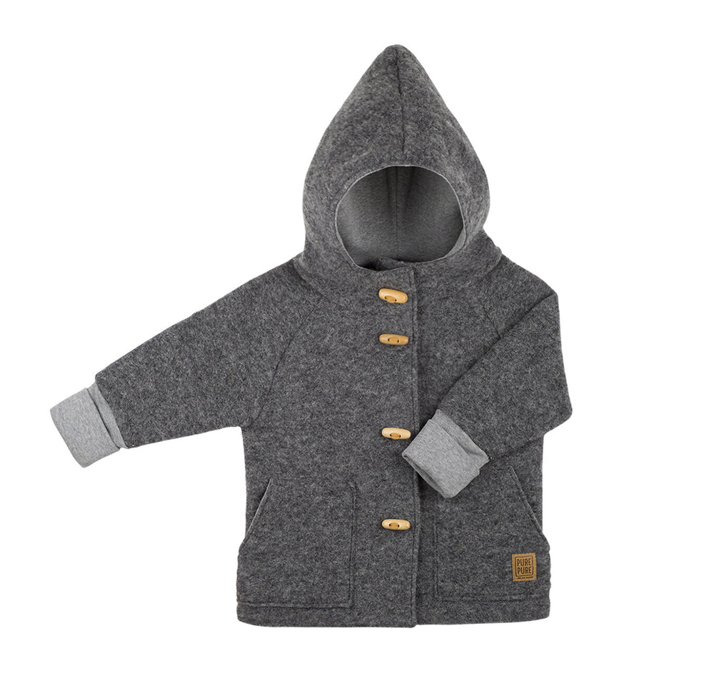 Pure Pure vanutatud meriinovillast jakk, Grey Melange