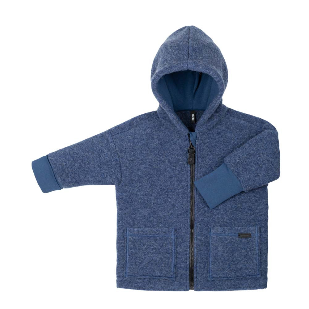 Pure Pure vanutatud meriinovillast jakk, Denim-blue
