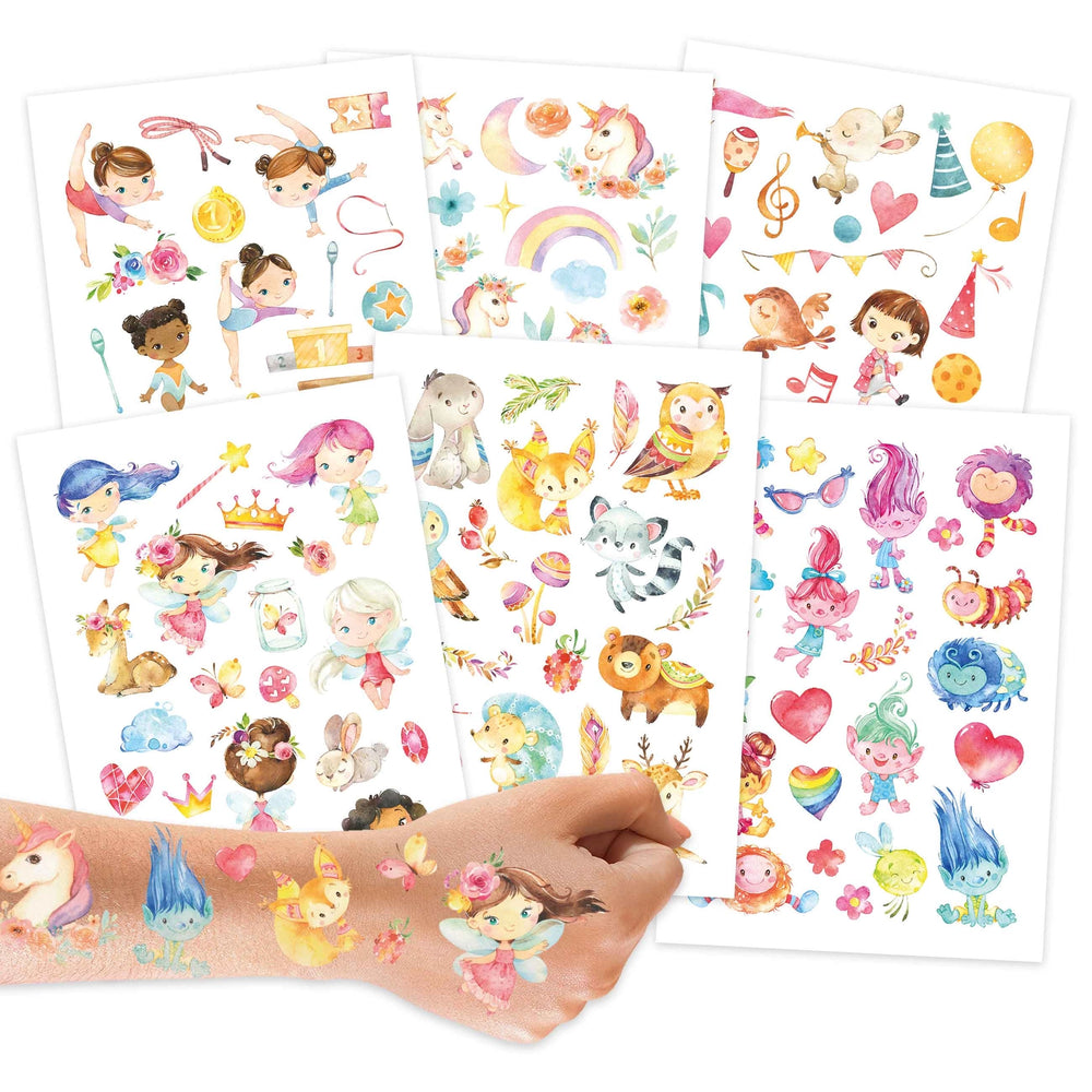 Papierdrachen ajutine tattoo, Fairies and Trolls
