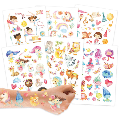 Papierdrachen ajutine tattoo, Fairies and Trolls