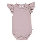 Müsli Cozy me s/s frill body, Rose Wood
