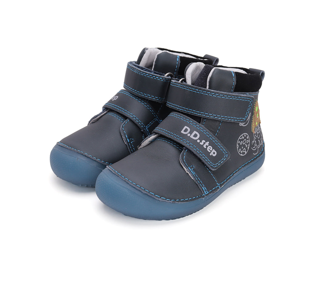 D.D.Step heledava tallaga nahast kevad-/sügissaapad, royal blue 063/AW'24