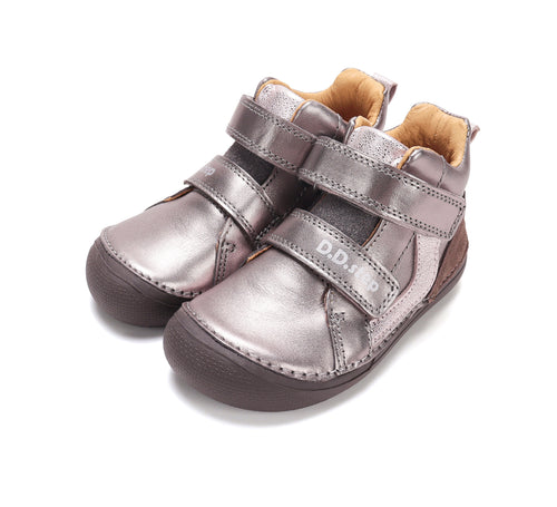 D.D.Step nahast kevad-/sügissaapad, metallic grey 063