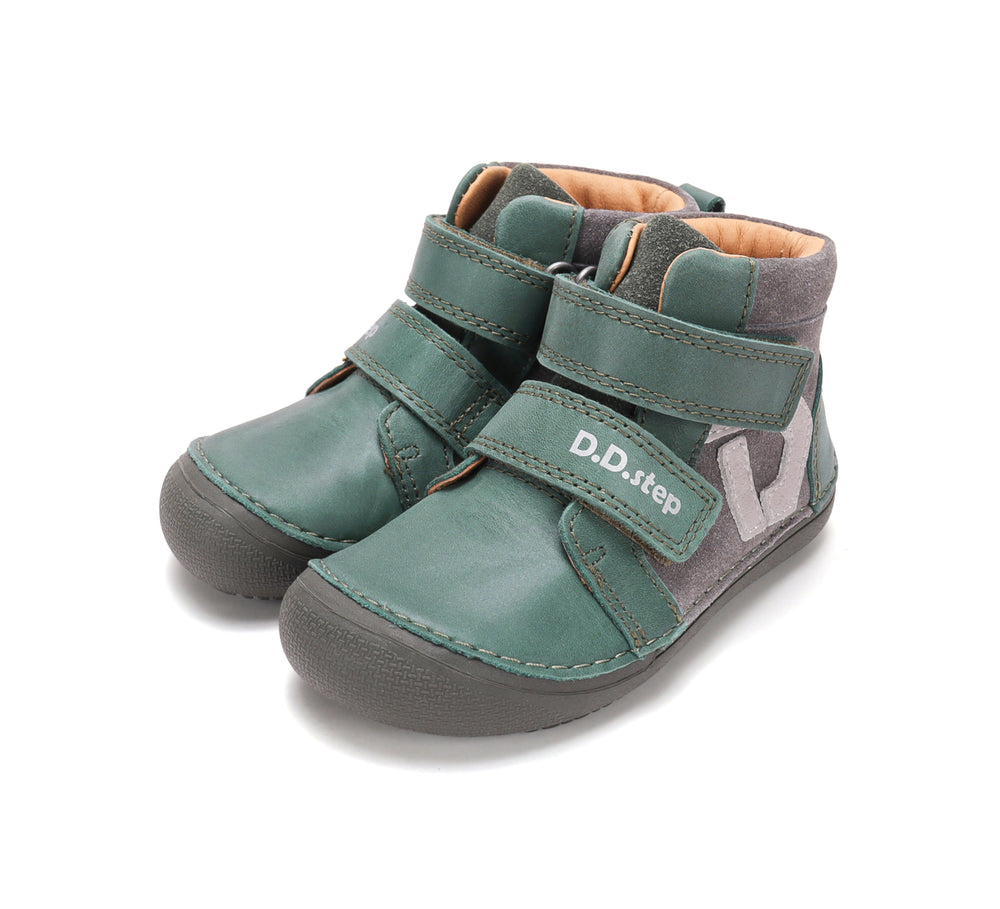 D.D.Step nahast kevad-/sügissaapad, moss green 063