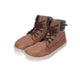 Stitch & Walk fliisvoodriga nahast poolsaapad, light chocolate
