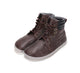 Stitch & Walk fliisvoodriga nahast poolsaapad, chocolate