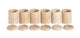 Grapat 6 cups with lid- Naturaalne