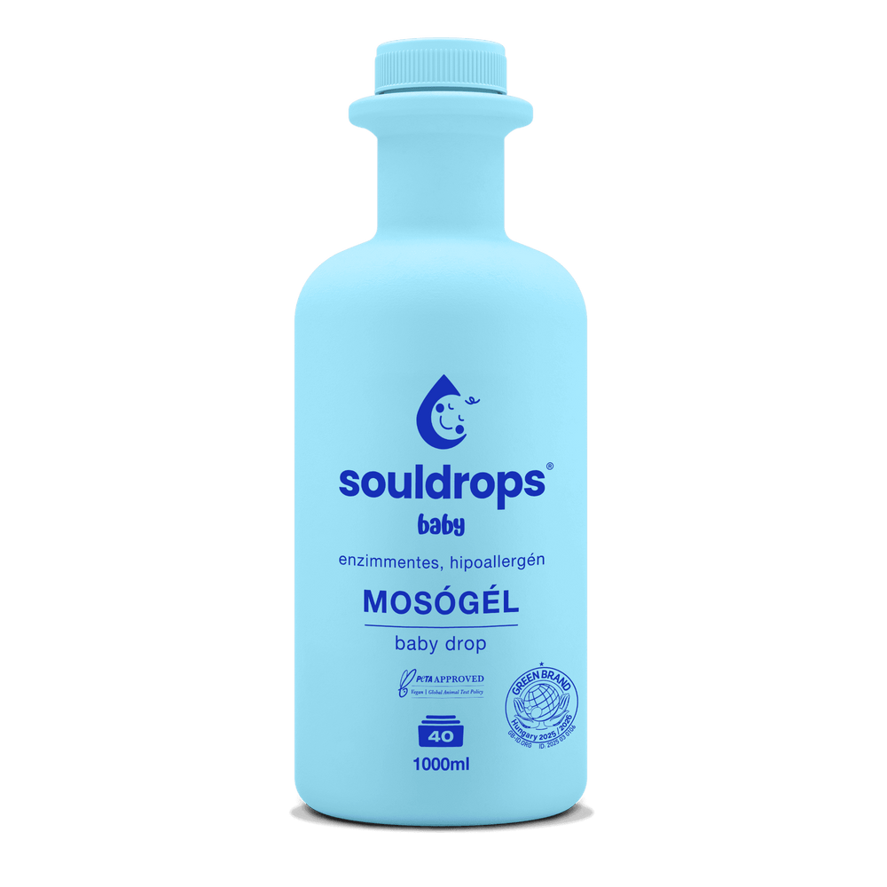SOULDROPS hüpoallergeenne pesugeel beebiriietele BABYDROP, 1000ml