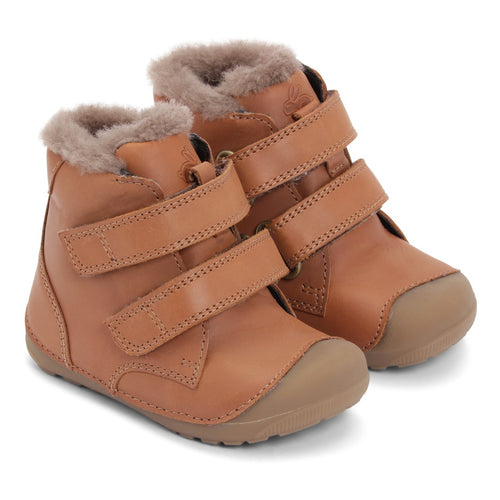 Bundgaard Petit Mid Lamb cognac, lambanahkse voodriga talvesaapad
