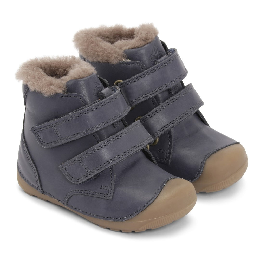 Bundgaard Petit Mid Lamb navy, lambanahkse voodriga talvesaapad
