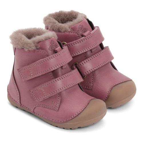 Bundgaard Petit Mid Lamb dark rose, lambanahkse voodriga talvesaapad