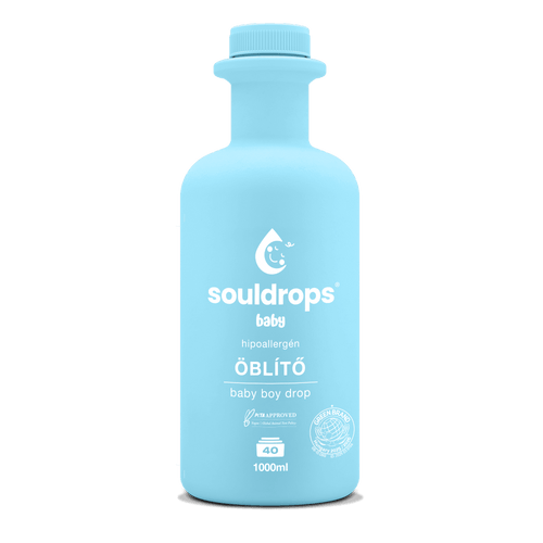 SOULDROPS hüpoallergeenne pesupehmendaja beebipoiste riietele BABY BOY DROP, 1000ml