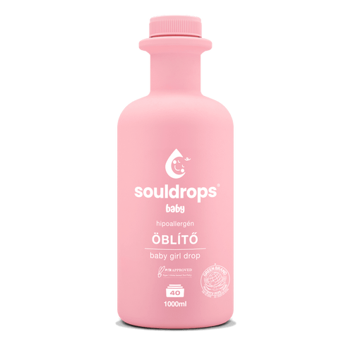 SOULDROPS hüpoallergeenne pesupehmendaja beebitüdruku riietele BABY GIRL DROP, 1000ml