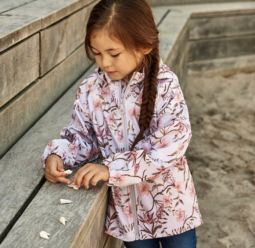 Minymo softshell jope, misty lilac
