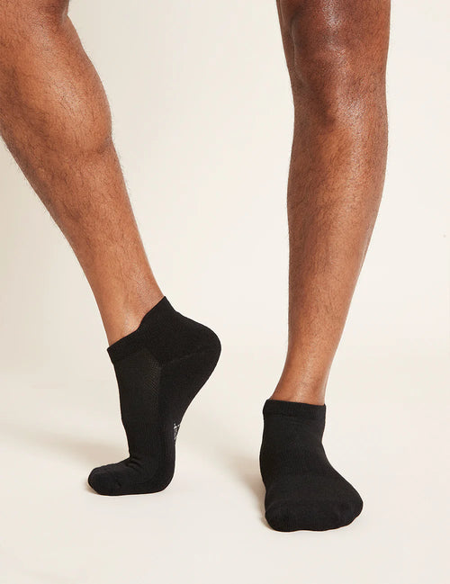 Boody Men's Sport Ankle Socks, black