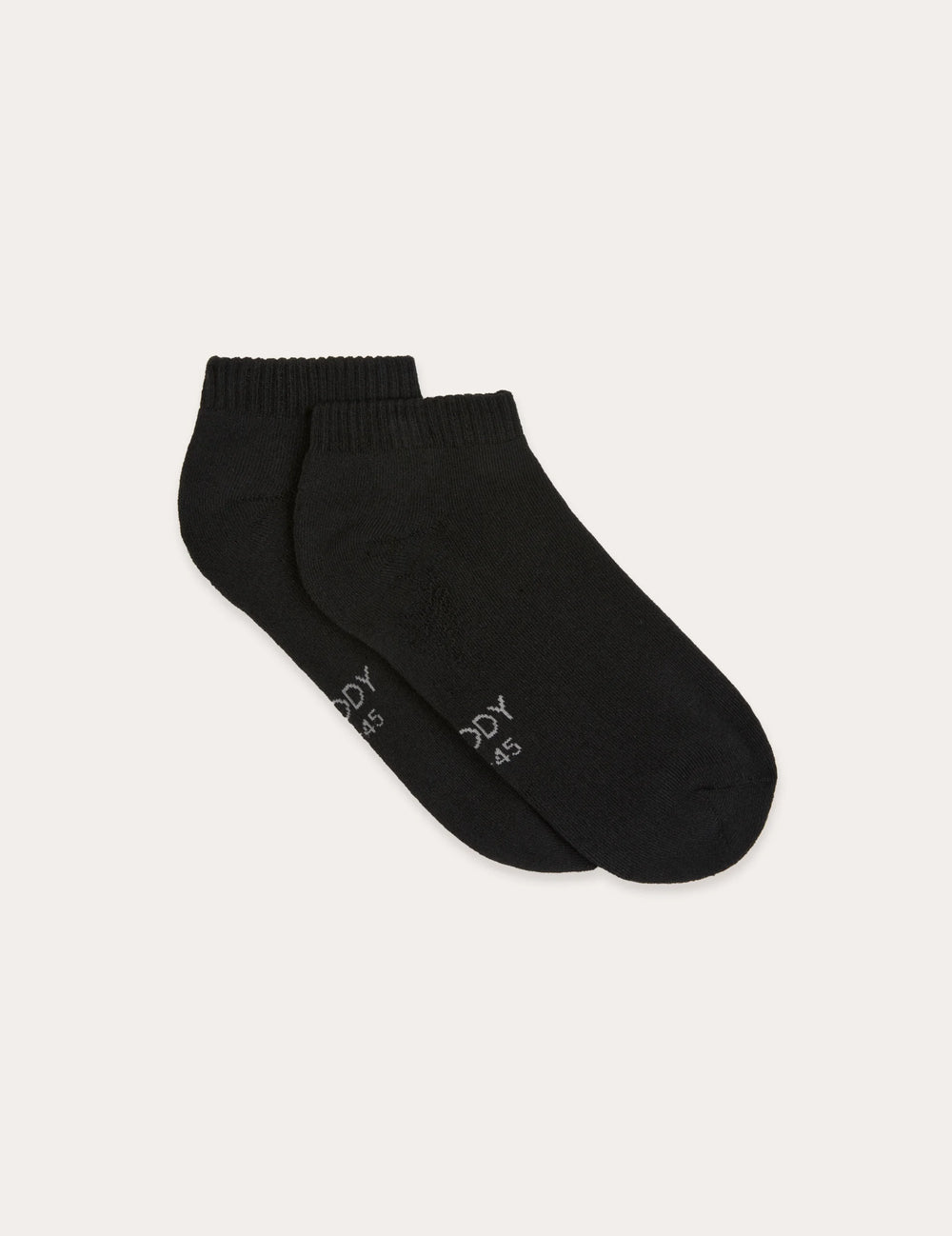 Boody Men's Cushioned Ankle Socks, black