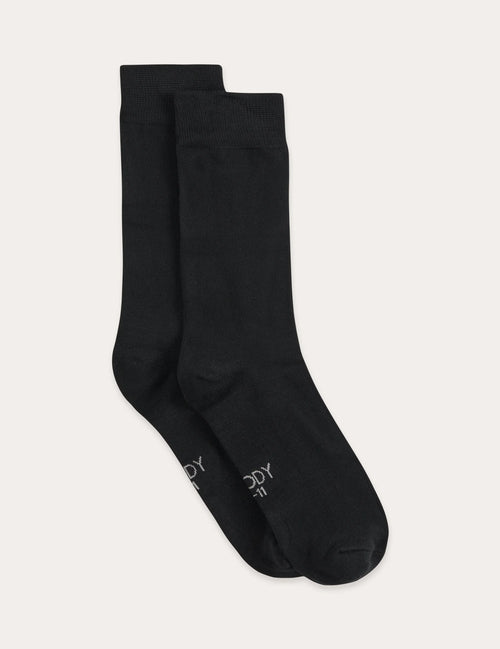 Boody Women`s Everyday Crew Socks, black